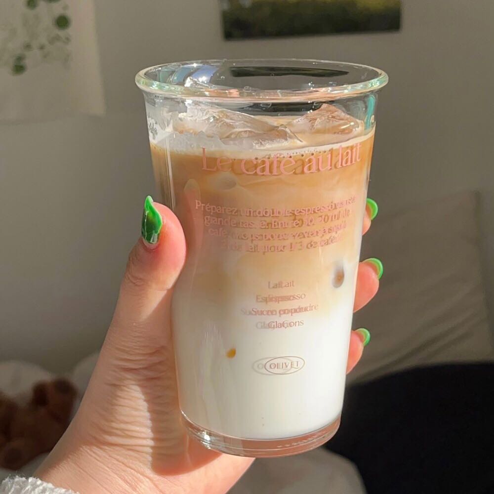 how to make latte glass (pink)