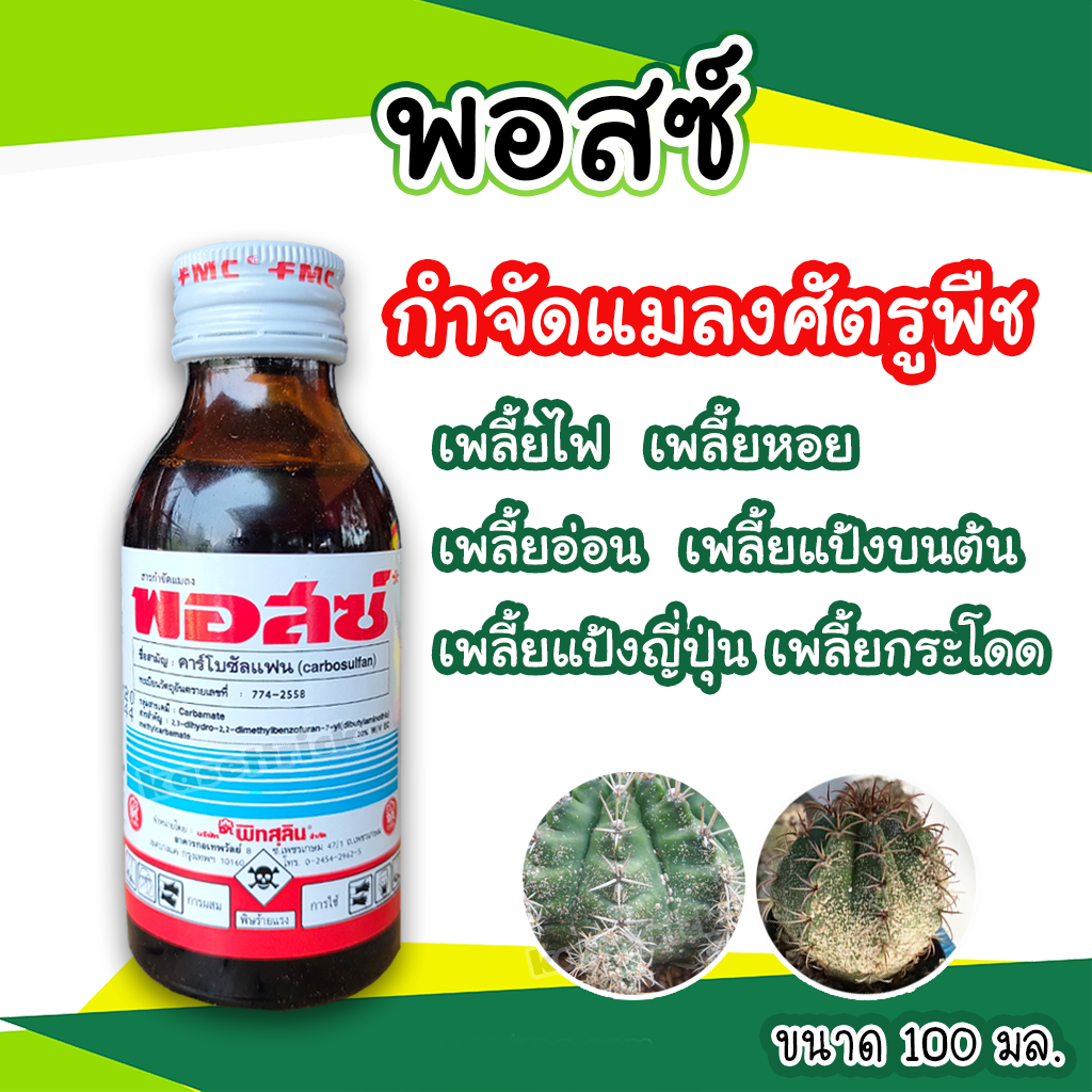 พอสซ์ คาร์โบซัลเเฟน เพลี้ยหอย,แป้งญี่ปุ่น,เพลี้ยไฟ, เพลี้ยแป้ง