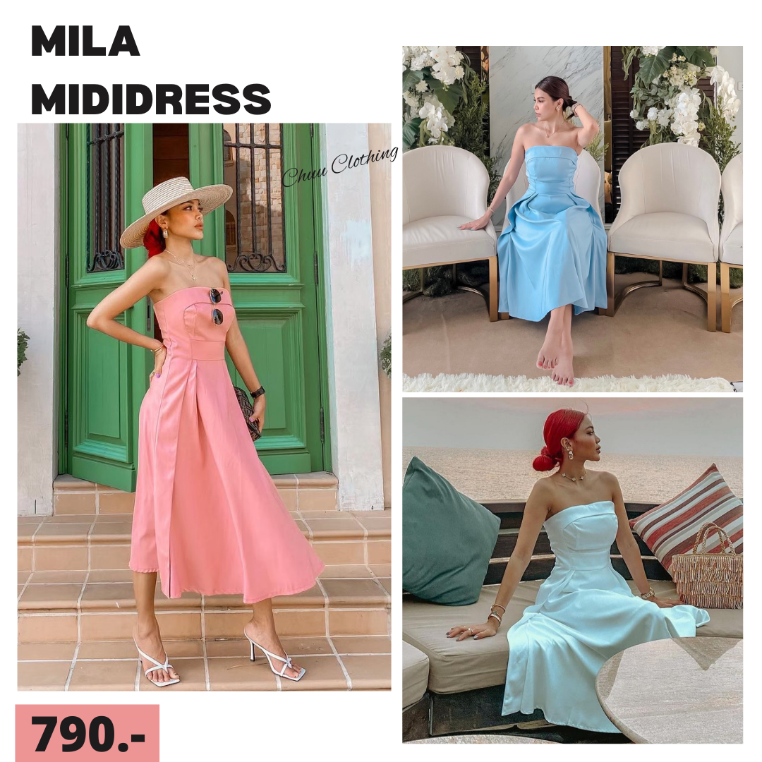 MILA MIDI DRESS 🔥🔥 Discount 20% 🔥🔥