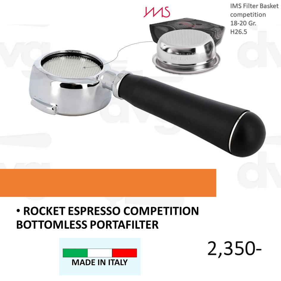 Rocket Competition Bottomless Portafilter 58 mm.