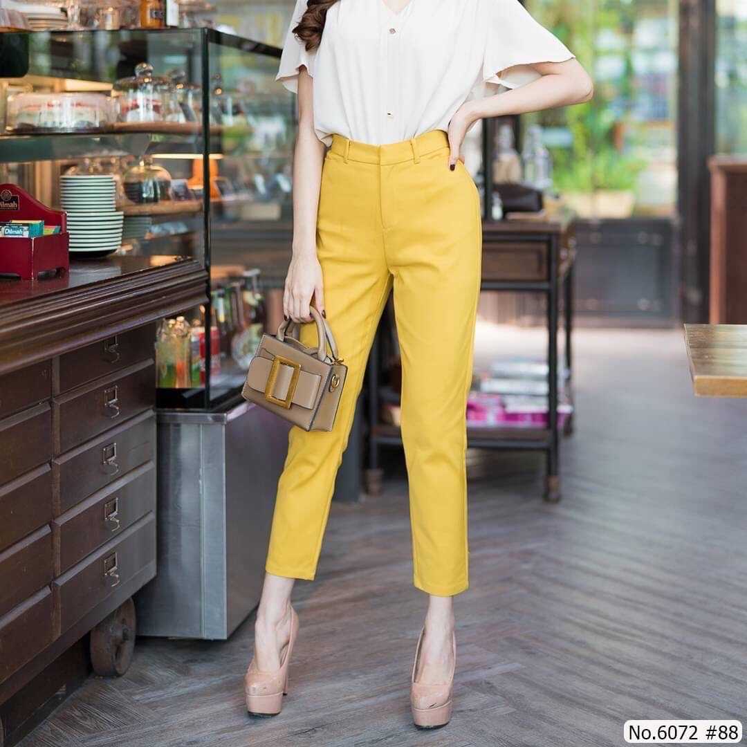 Maristar กางเกง9ส่วน No. 6072 ผ้ายืด Spandex