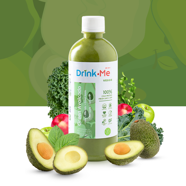 Green Avolcado น้ำผักผลไม้รวมสกัดเย็น 100% l 500 ml.