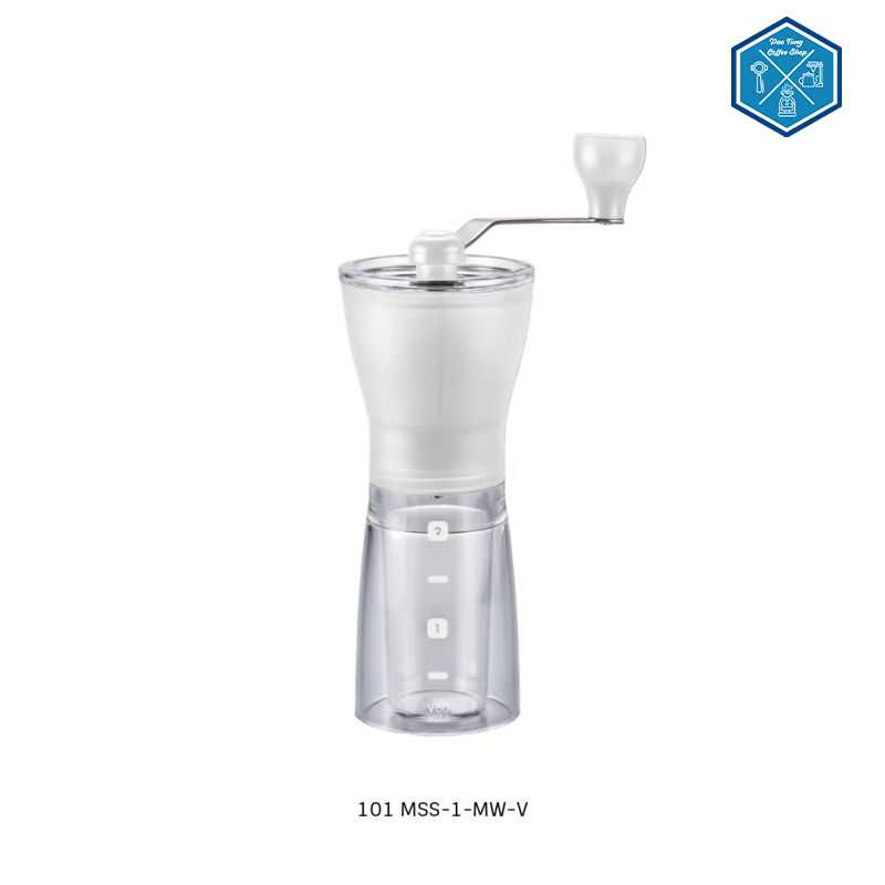 เครื่องบดเมล็ดกาแฟมือหมุน Hario / HARIO(101) Coffee Mill Ceramic Slim (Matt White)/MSS-1-MW-V
