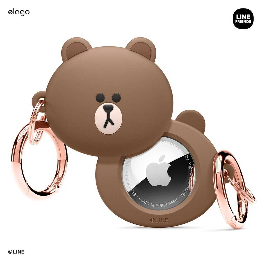 ELAGO LINE FRIENDS BUGER TIME AirTag Case เคสแอร์แท็ค