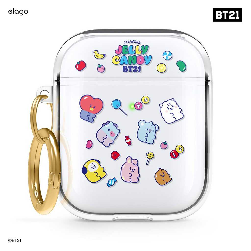 BT21 I elago AirPods 1 & 2 Clear Case เคสแอร์พอร์ต Gen1 & Gen2
