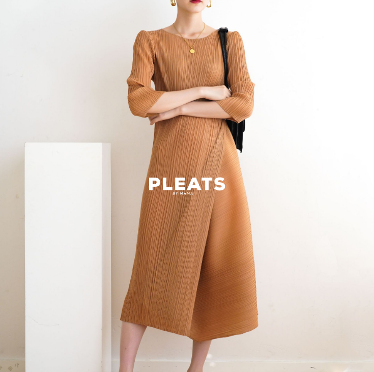 PLEATS DRESS - D088