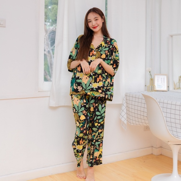 ชุดนอน Muslin Pajamas Organic bamboo (รุ่น G330 G331 G332 G333 A330 A331 A332 A333)