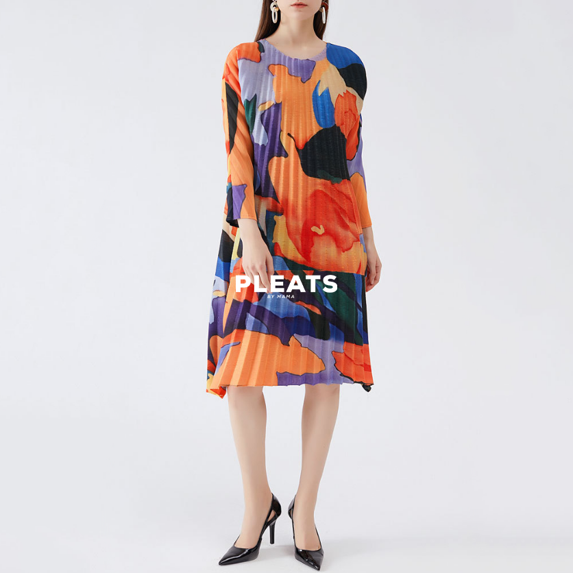 PLEATS DRESS - D080