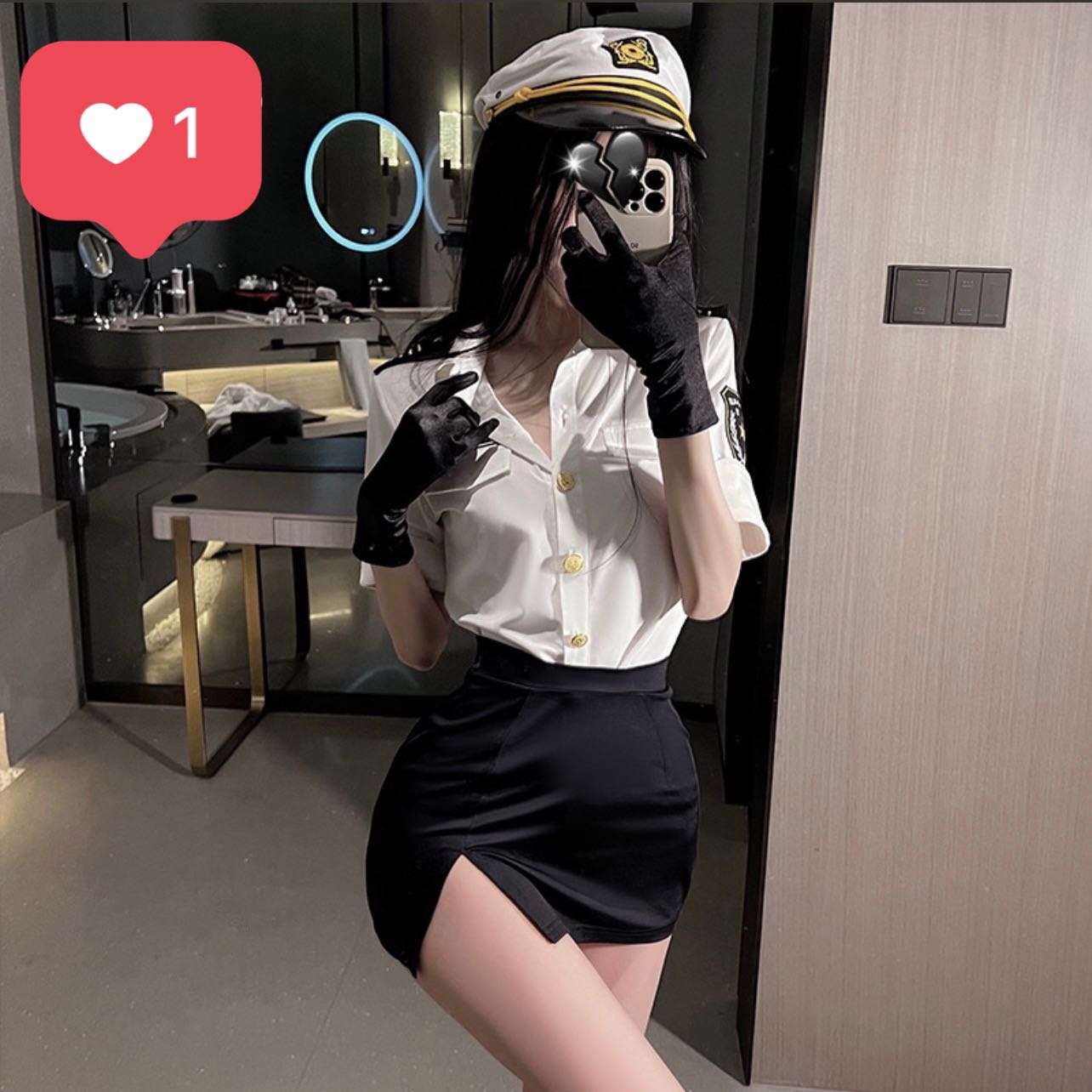 ชุดคอสเพย์ตำรวจ (เสื้อ สั้น/ยาว) a1018