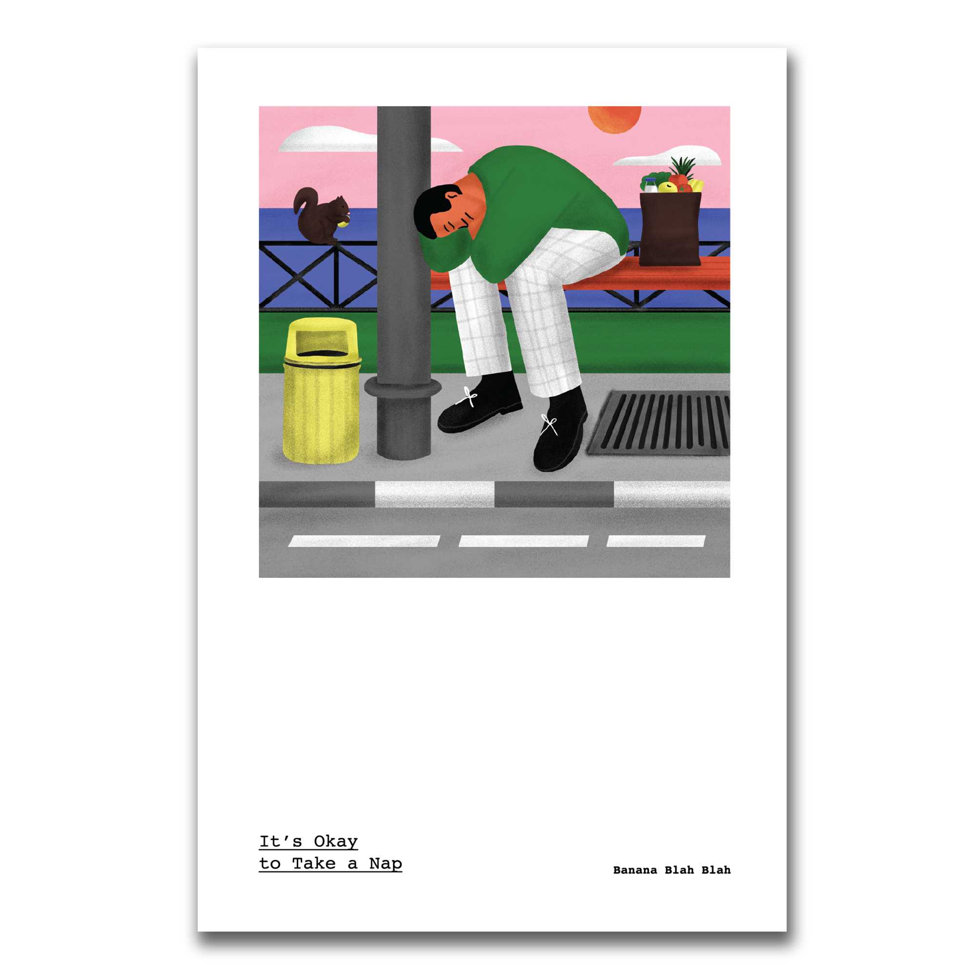 It's okay to take a break - nap bus stop