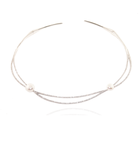 Swirl Pearl Choker