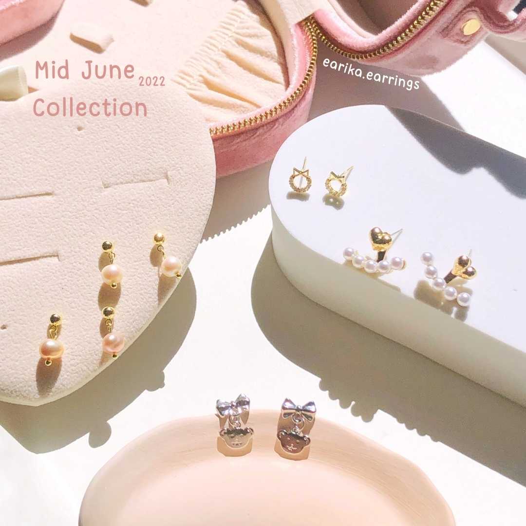 earika.earrings - ต่างหูก้านเงินแท้ S92.5 คอลเลคชั่นกลางเดือนมิถุนายน 2022 (1) เหมาะสำหรับคนแพ้ง่าย