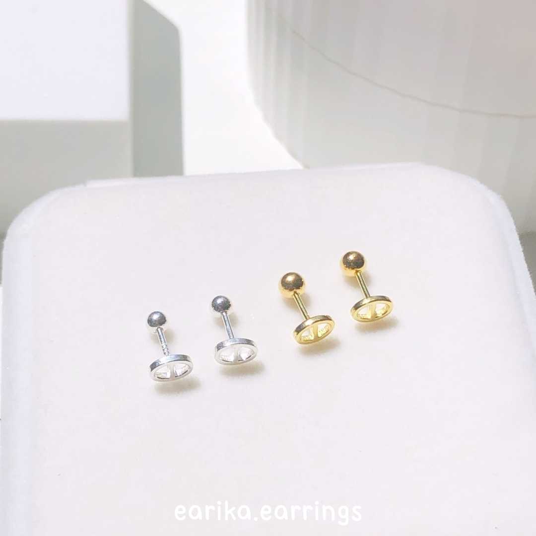 earika.earrings - piggy piercing จิวหูเงินแท้ทรงจมูกน้องหมู (ราคาต่อชิ้น) เหมาะสำหรับคนแพ้ง่าย