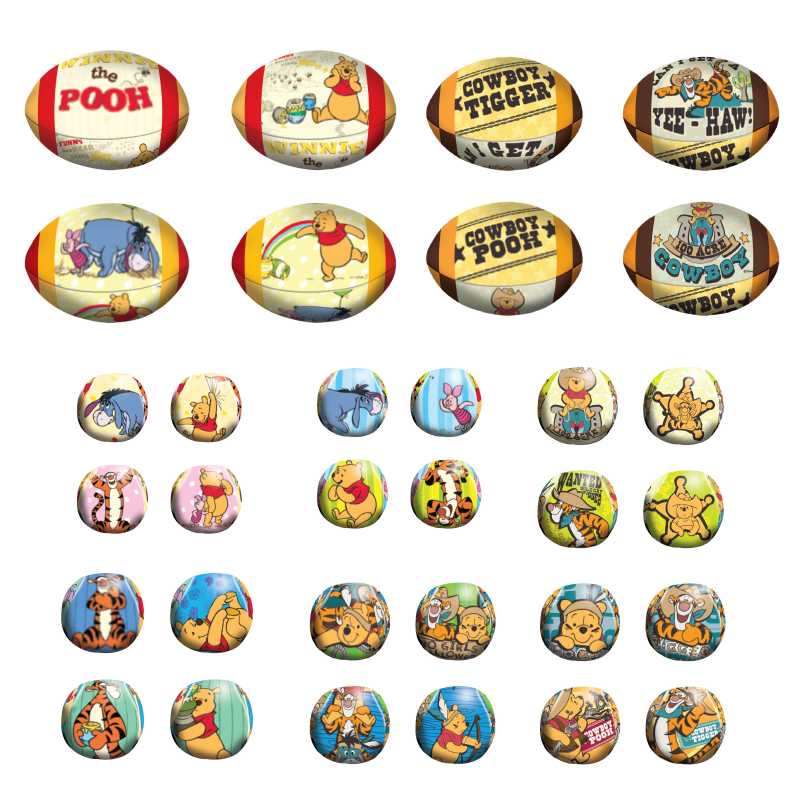 Toy Smart บอลบีบ 4ลูก Pooh