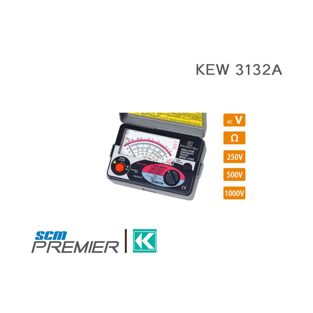 KYORITSU เครื่องทดสอบฉนวนแบบอนาล็อค  Analogue Insulation / Continuity Tester รุ่น 3132A