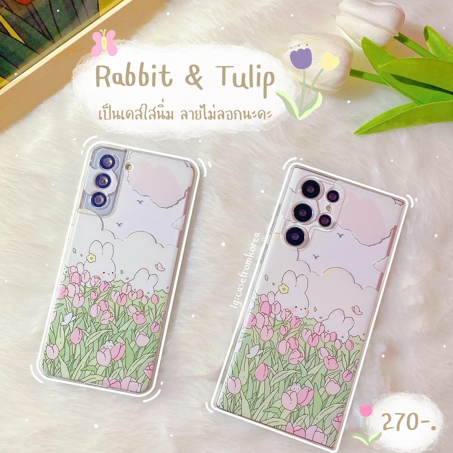 กระต่ายในทุ่งทิวลิปใส💐🐰