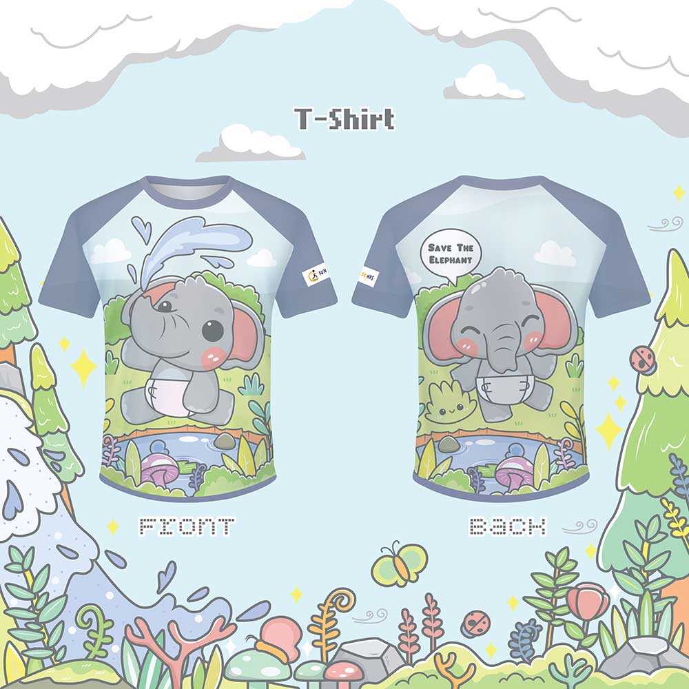 เสื้อวิ่ง - เสื้อแขนสั้น Save The Elephant & Forest!