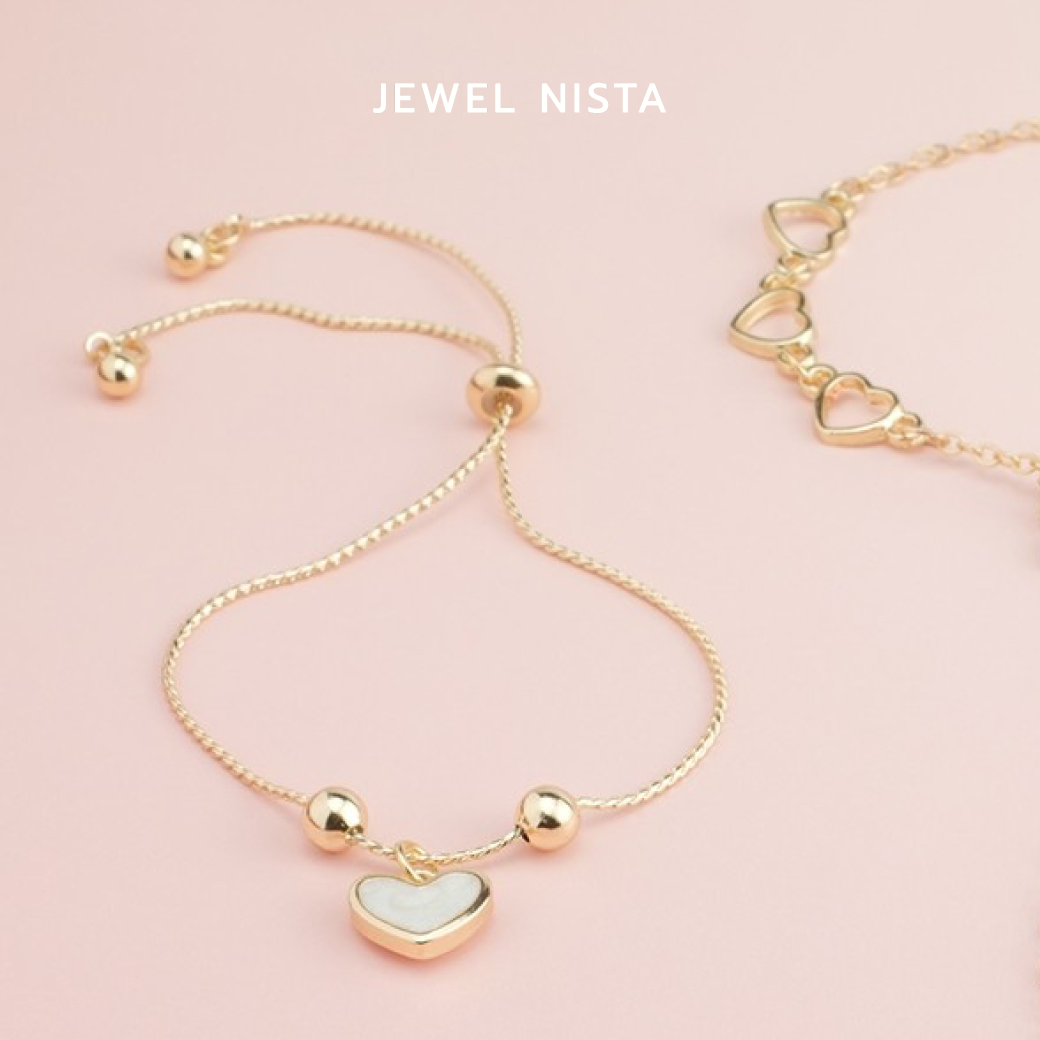 stone heartie bracelet สร้อยข้อมือหัวใจ