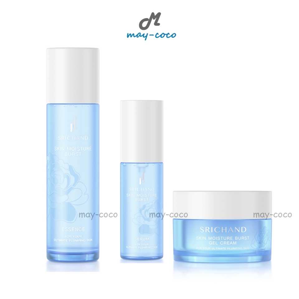 เอสเซ้นส์ เซรั่ม ครีม เจล ศรีจันทร์ Srichand Skin Moisture Burst Essence Serum Gel Cream ผิวอิ่มน้ำ
