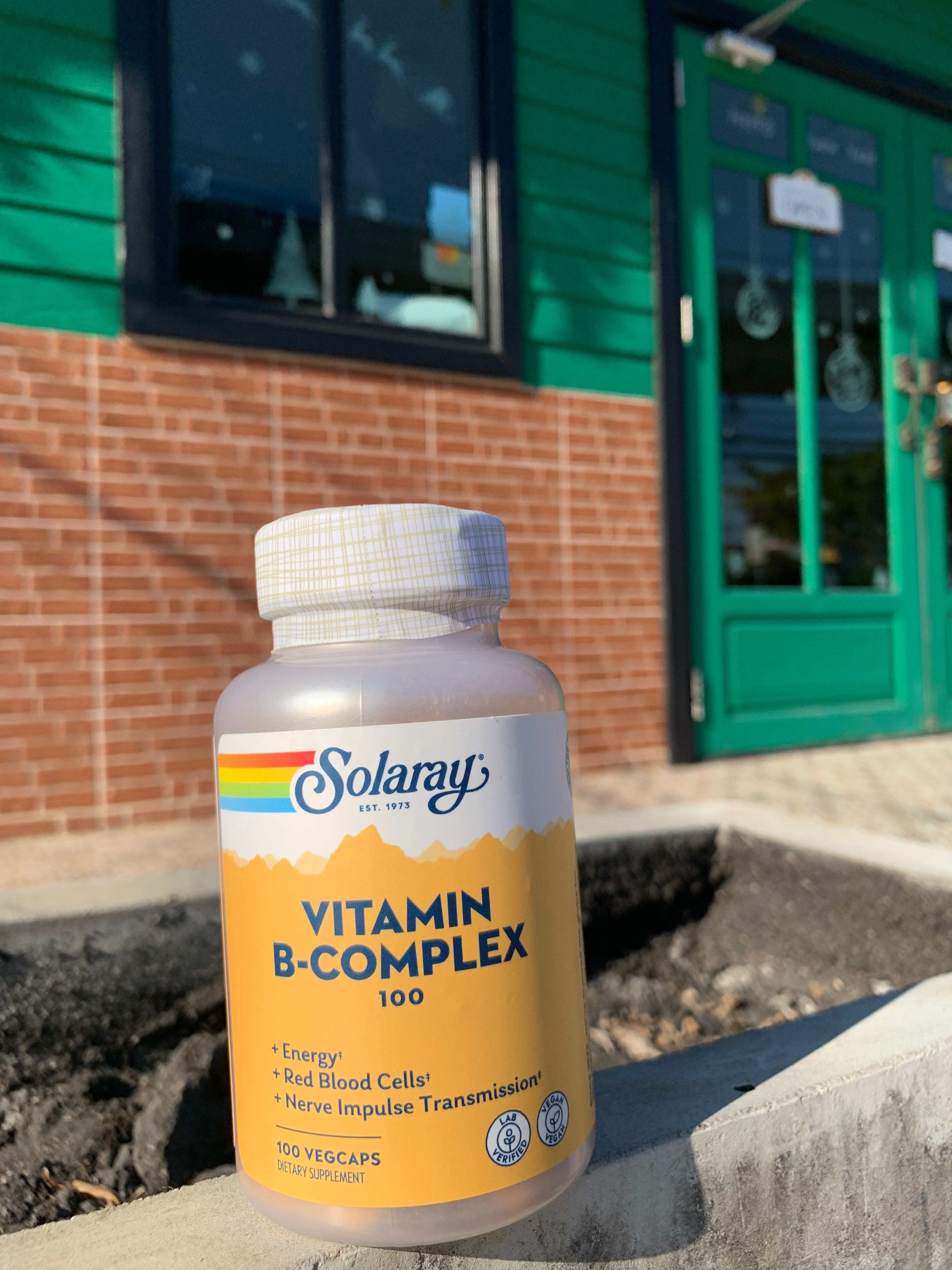 บีคอมเพล็กซ์ 100 Solaray b complex 100 บำรุงสมอง ร่างกายสดชื่น