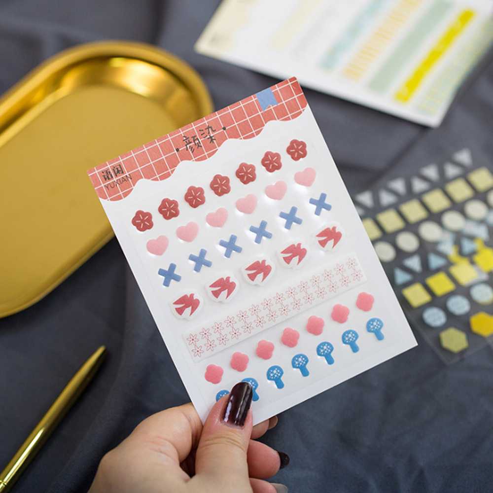 สติกเกอร์ คุมโทนไดอารี่ที่รัก 📝 3 แผ่น Dear Diary DIY Sticker Stickers Sheet mimisplan