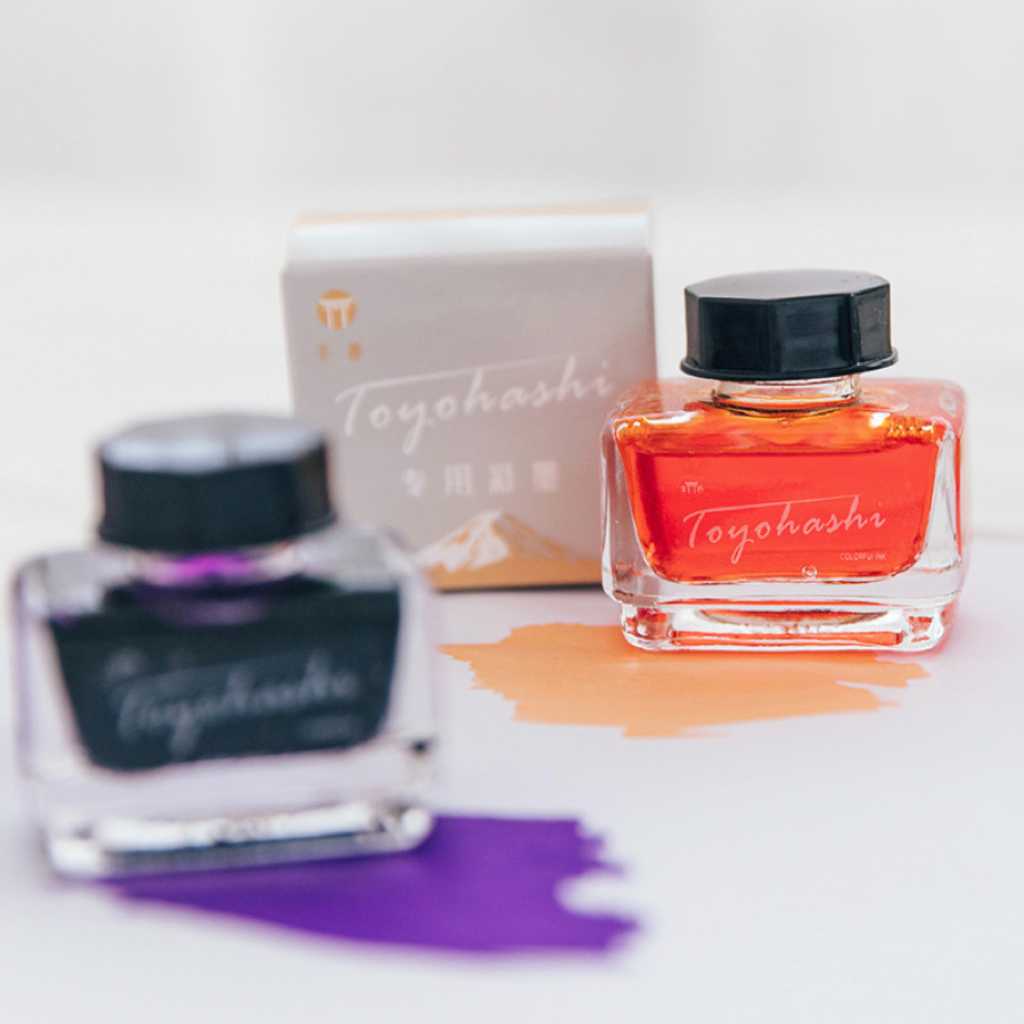 น้ำหมึกเติมปากกา Toyohashi 🖋️ ปากกาหัวแร้ง ปากกาหัวผู่กัน Ink Bottle Fountain Pen mimisplan