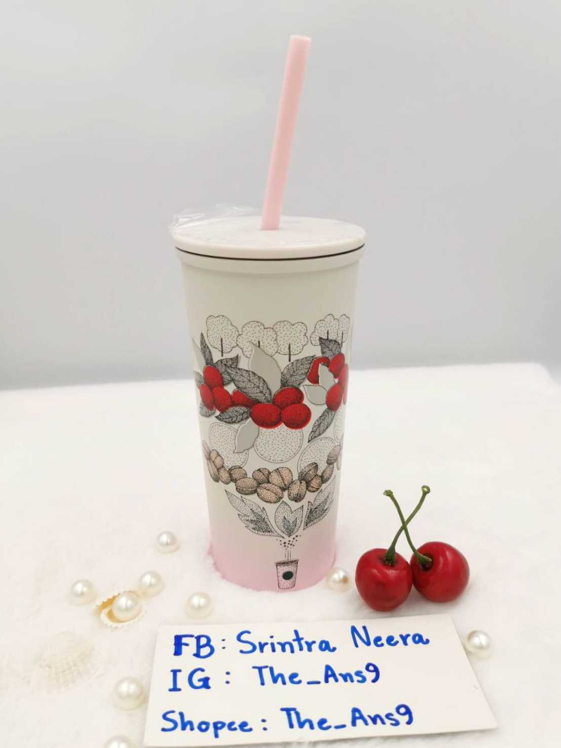 พร้อมส่ง แก้วสตาร์บัคส์  เก็บความเย็น  Starbucks Farm to Cup  (355ML)