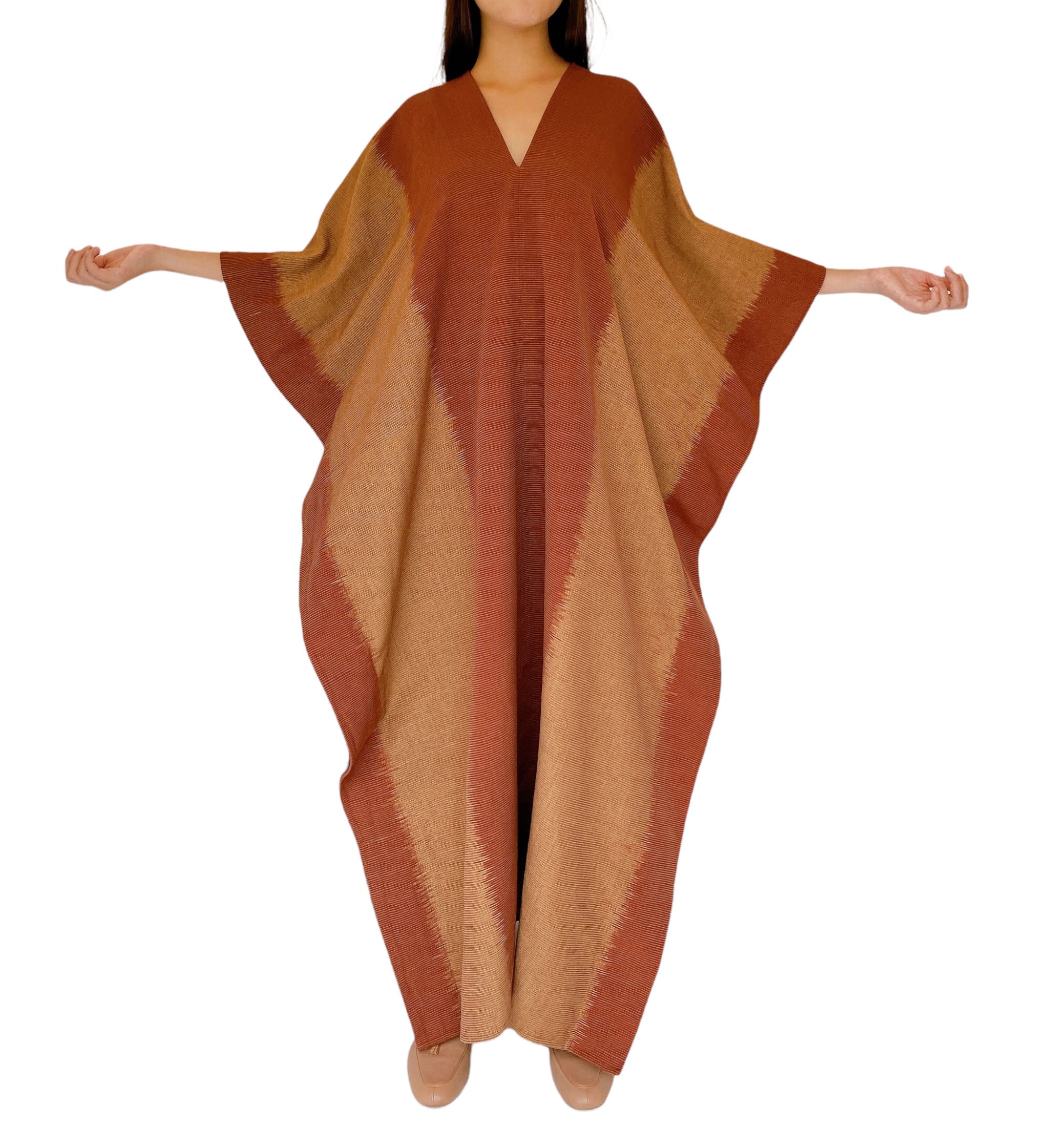 Butterfly Cotton Kaftan Dress