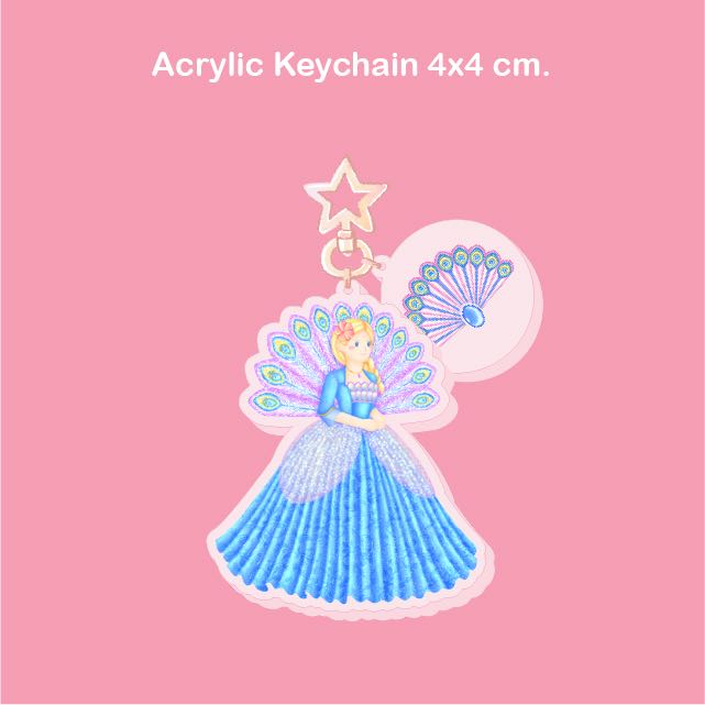 Keychain Barbie Rosella