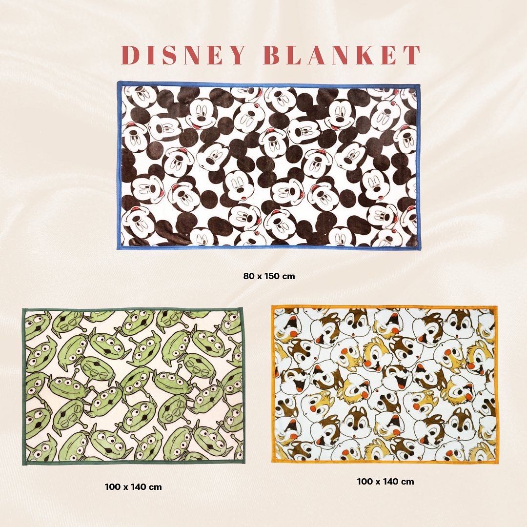 Disney blanket : ผ้าห่มลายดีสนีย์ (นำเข้าของแท้ 100% จากญี่ปุ่น)