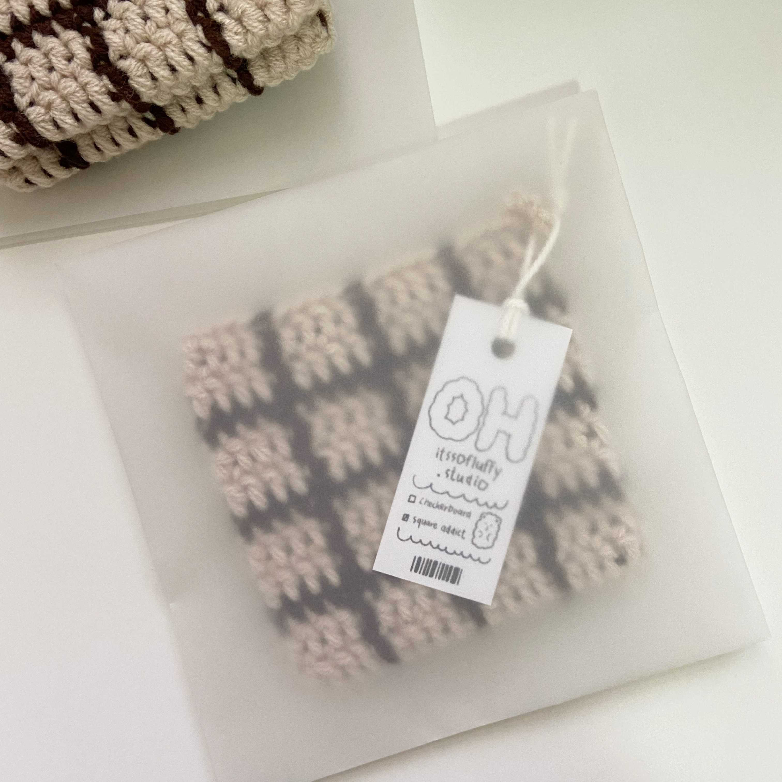 mini coaster : chocolate chip [square addict]