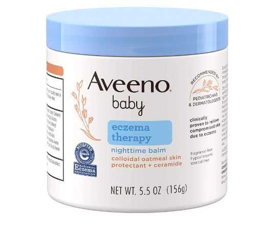 ลดอาการคัน บำรุงผิวเด็ก  Aveeno Baby Eczema Therapy nighttime balm ขนาด 156g.