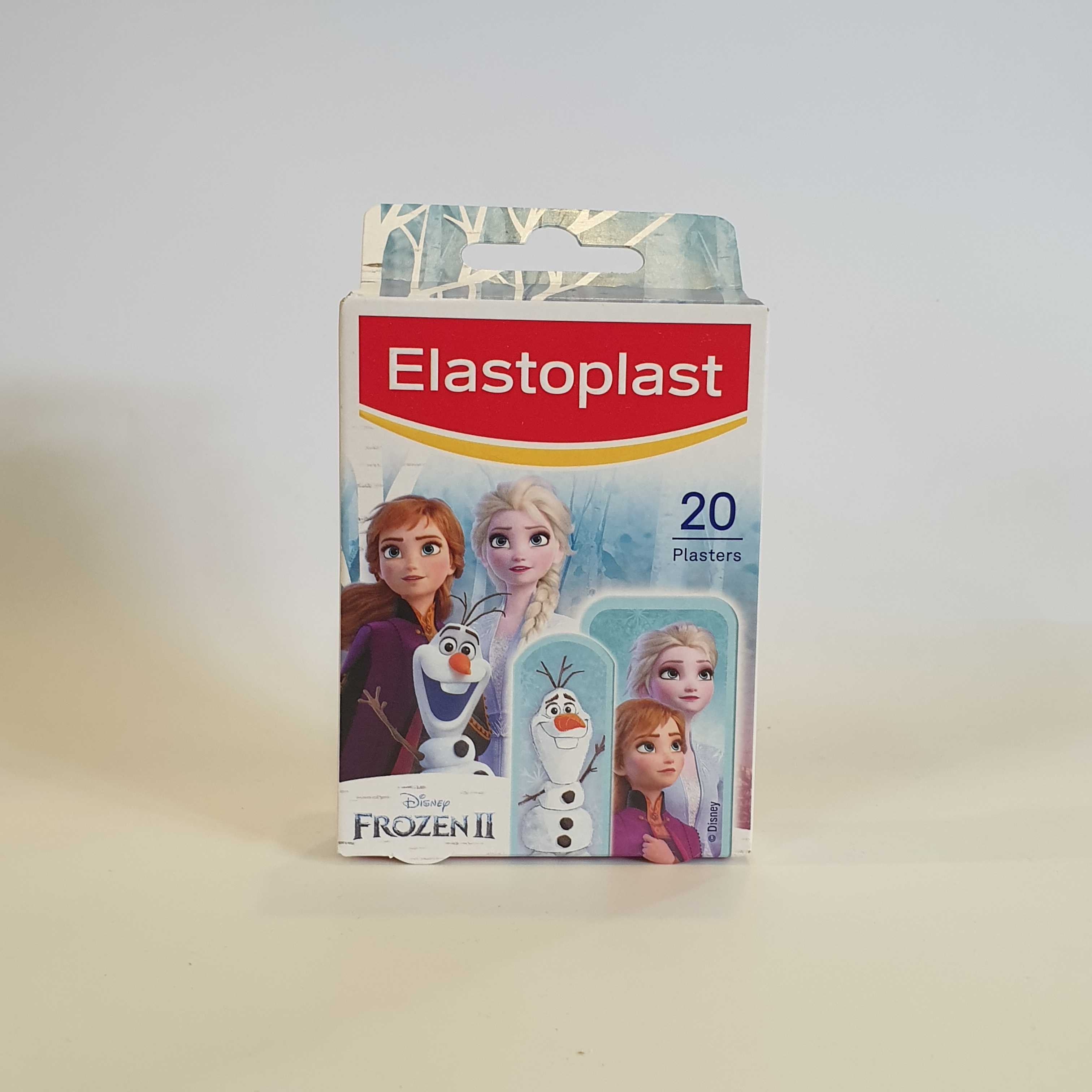 พลาสเตอร์ปิดแผล  Elastoplast Disney Frozen Plasters (กล่องมี 20 ชิ้น) , นำเข้าอังกฤษ