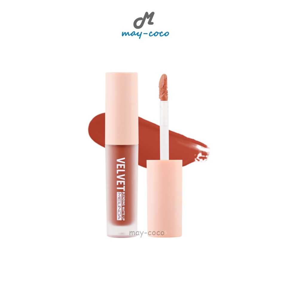 ลิป MEILINDA Velvet Blending Matte Lip ลิปมินิ เมลินดา ลิปแมท ลิปสติก ลิปเวลเวท ลิปจุ่ม ลิปติดทน