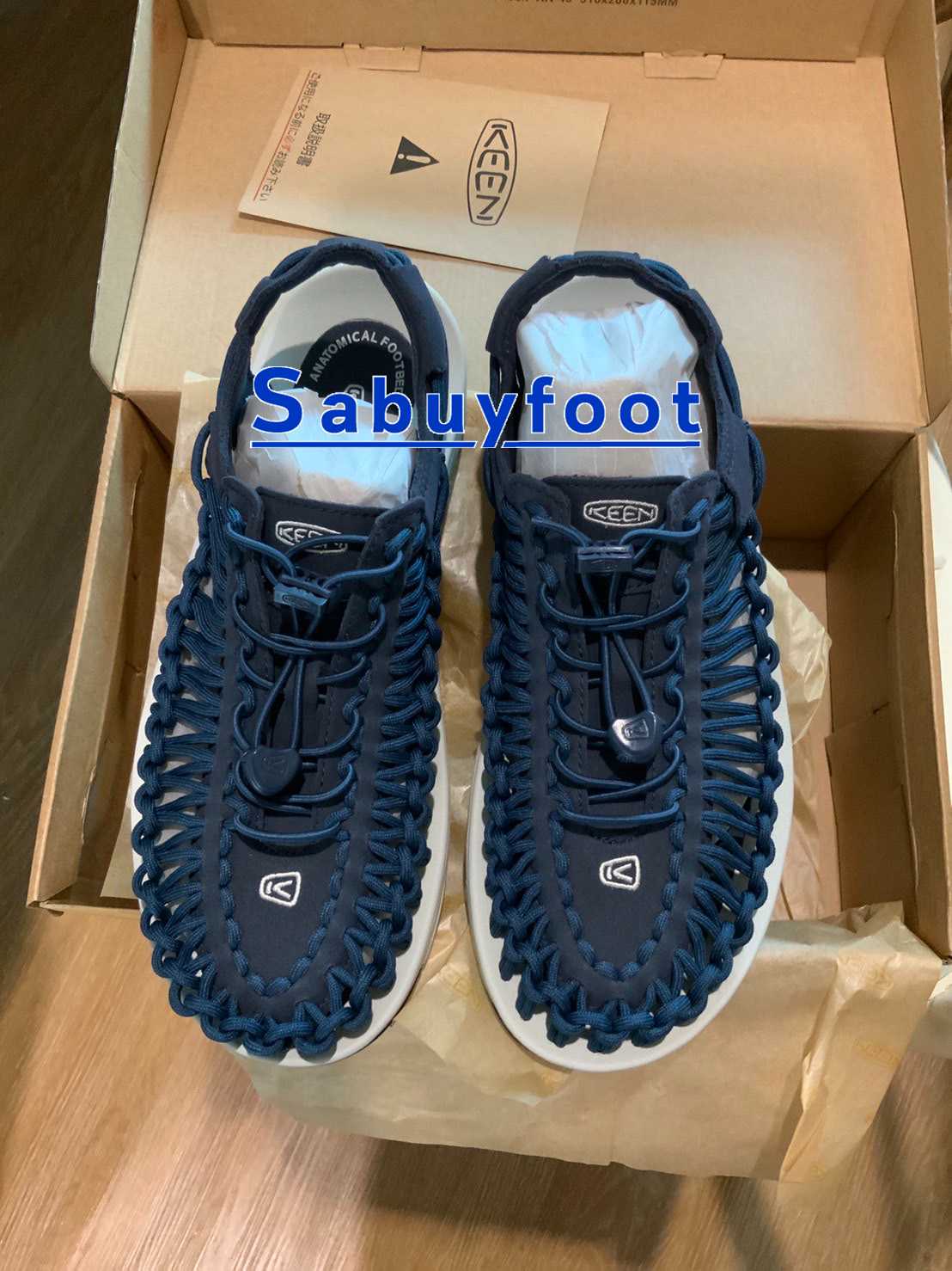 พร้อมส่ง Keen Men's Uneek Blue Nights/Silver Birch