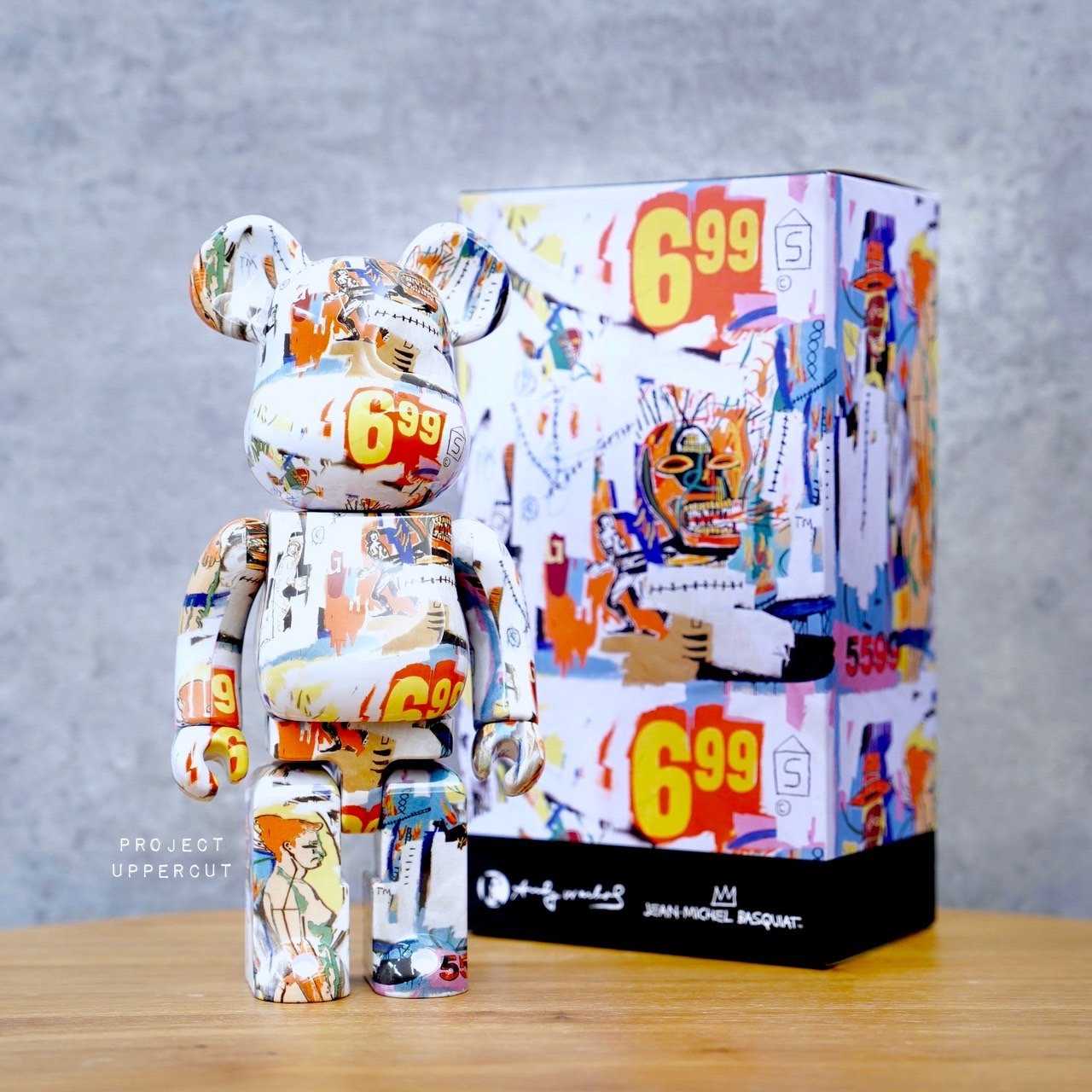 BE@RBRICK 400% ANDY WARHOL x JEAN-MICHEL BASQUIAT # 4 [New]