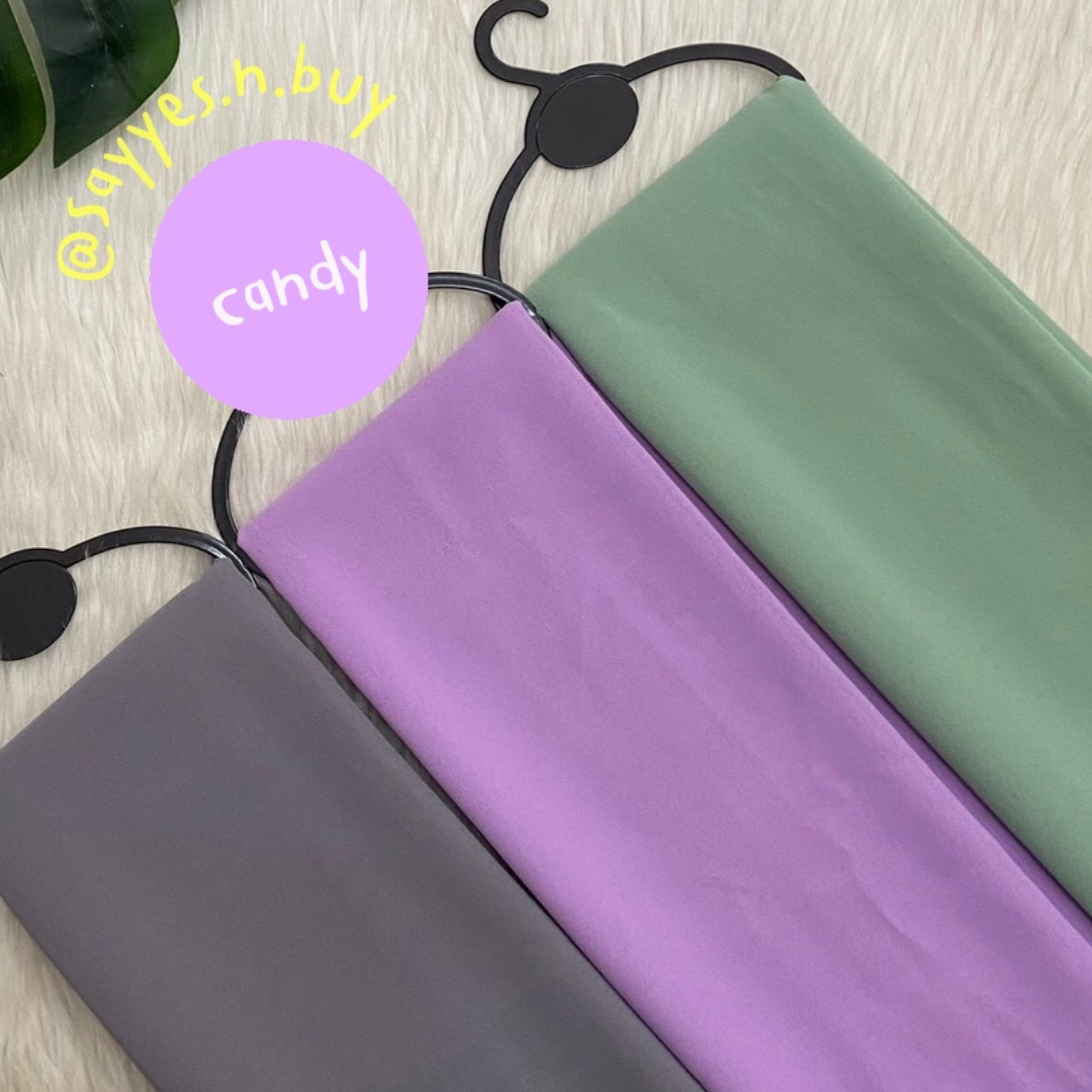 Lolipop  Chiffon Hijab  - Candy   / ฮิญาบเนื้อชีฟอง Candy