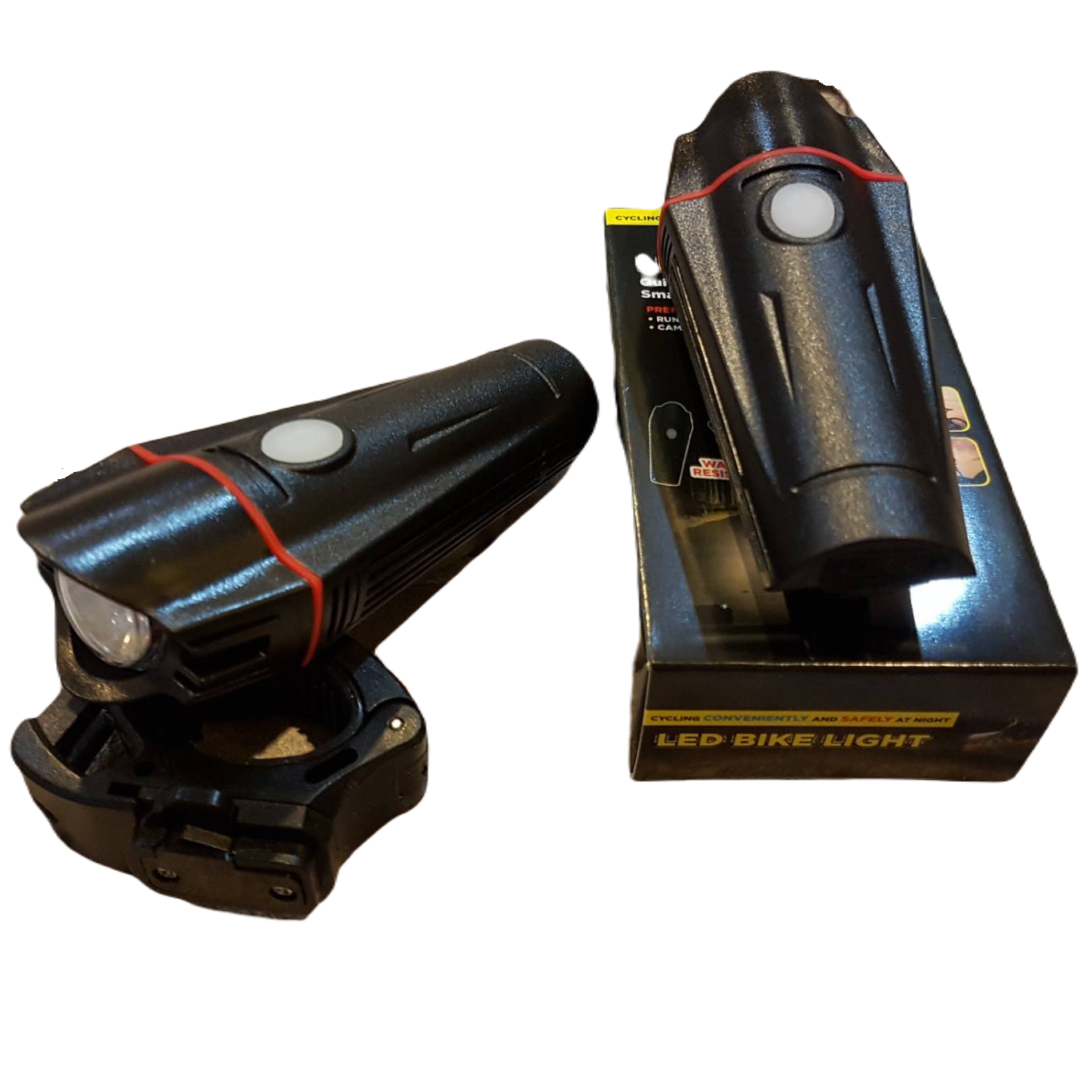 ไฟหน้าจักรยาน LED BIKE LIGHT สีขาว  4 โหมด