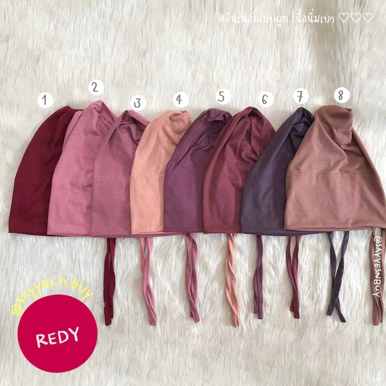 INNER REDY SET - หมวกปิดผมแบบผูก 8 ชิ้น