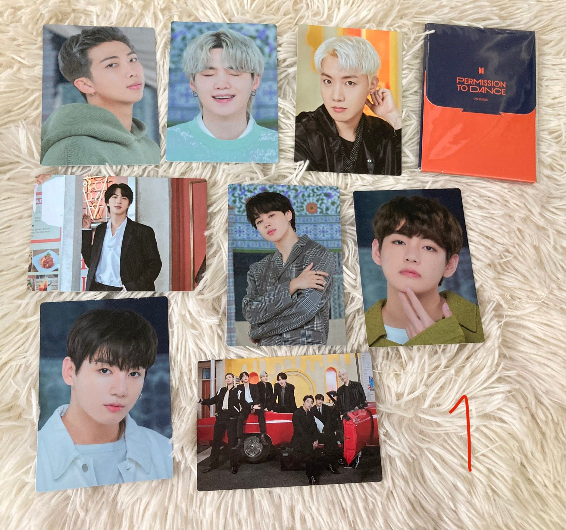 🧡#BTS PTD on stage SEOUL MD Mini Photocard เคยแกะแล้ว มี 2 Set