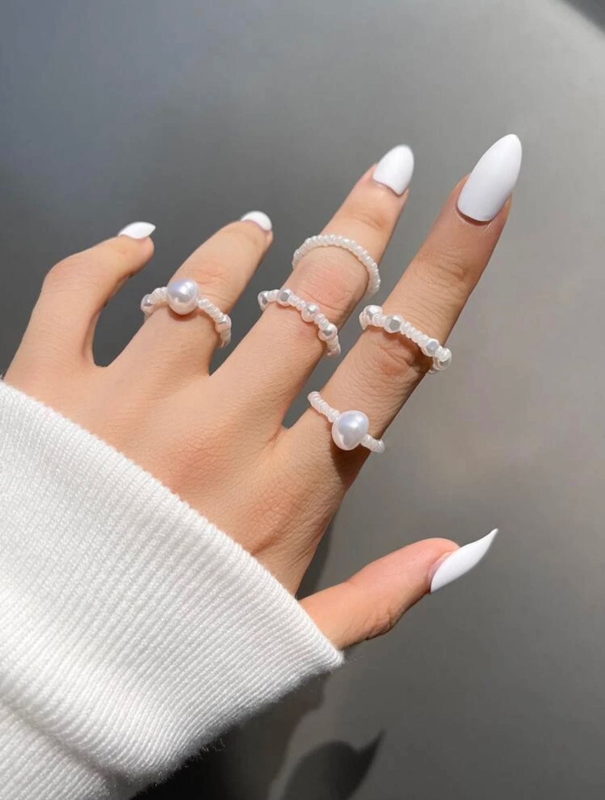 Cloudy ring set