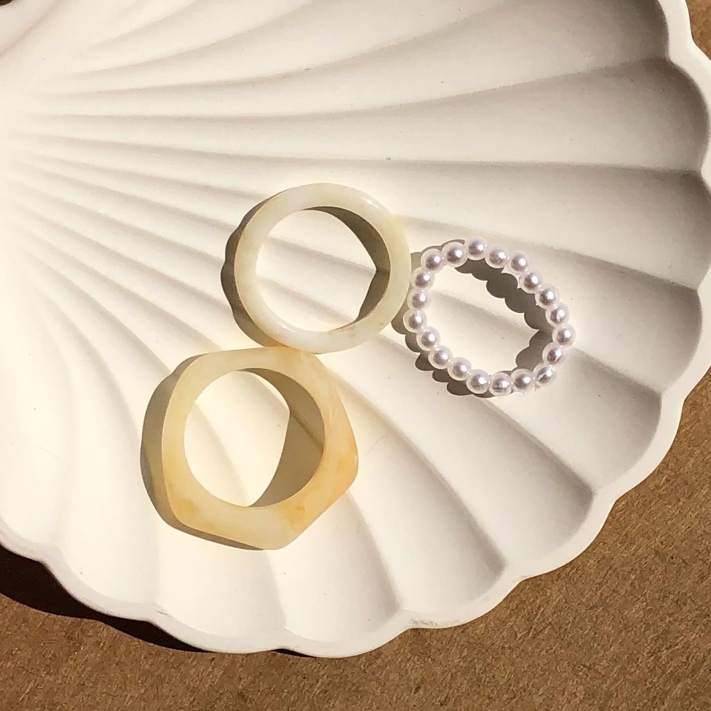 Sand & sun ring set