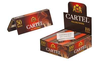 311005 Cartel Short Red 70x36mm 50leaves/pack 21gram 1x100packs/box