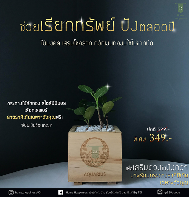 ช้อนเงินช้อนทองและกระถางราศีประจำเดือนเกิด (เน้นด้านมงคลการงานการเงิน เรียกทรัพย์กวักเงินทอง)