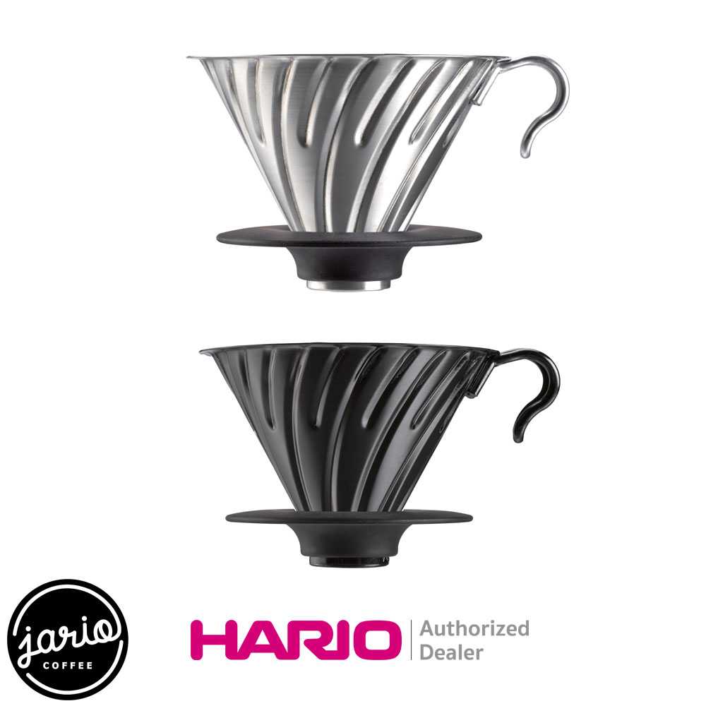 JARIO x HARIO ดริปเปอร์ V60 HARIO สแตนเลส (แท้จากญี่ปุ่น) HARIO V60 Metal Dripper