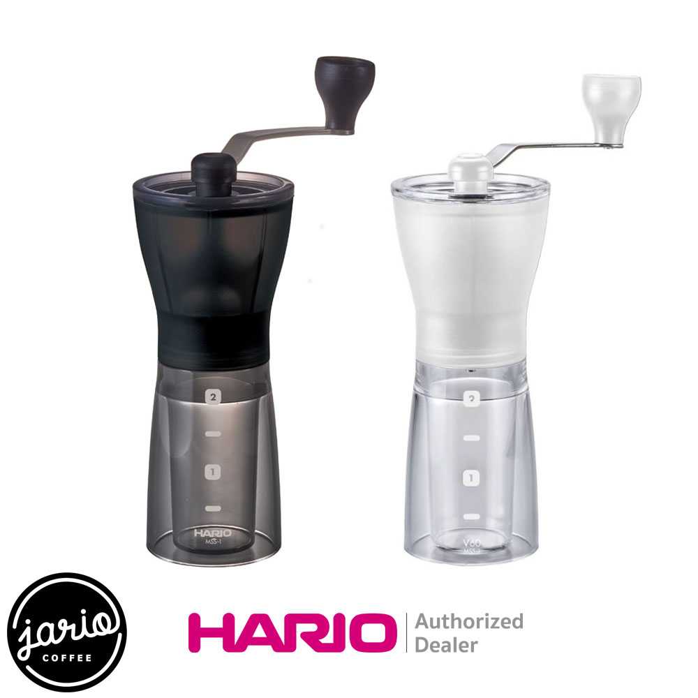 JARIO x HARIO เครื่องบดกาแฟมือหมุน (แท้จากญี่ปุ่น) HARIO Coffee Grinder Mini-Slim Plus