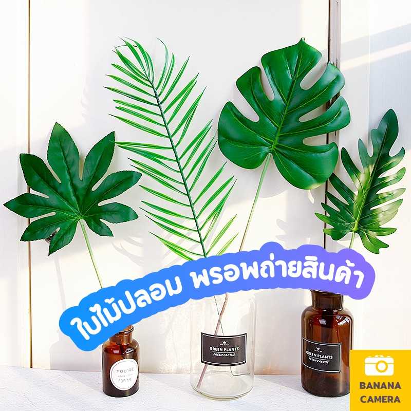 Banana Camera ใบไม้ ใบไม้ประกอบฉากถ่ายรูป แต่งฉาก ถ่ายรูป พรอพ พร้อบ ประกอบ ฉาก DIY
