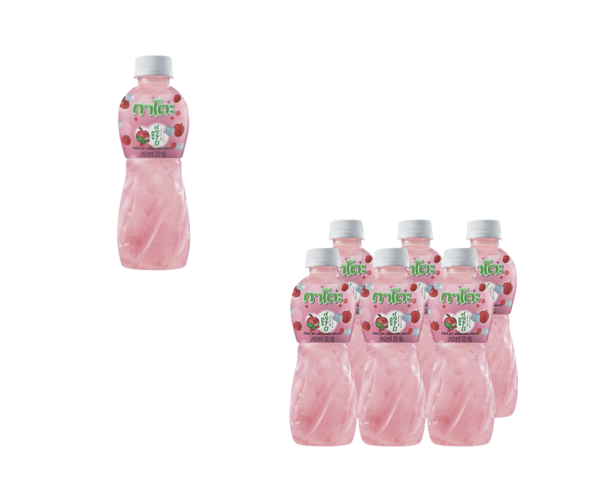 กาโตะ น้ำลิ้นจี่25%ผสมวุ้นมะพร้าว320กรัม