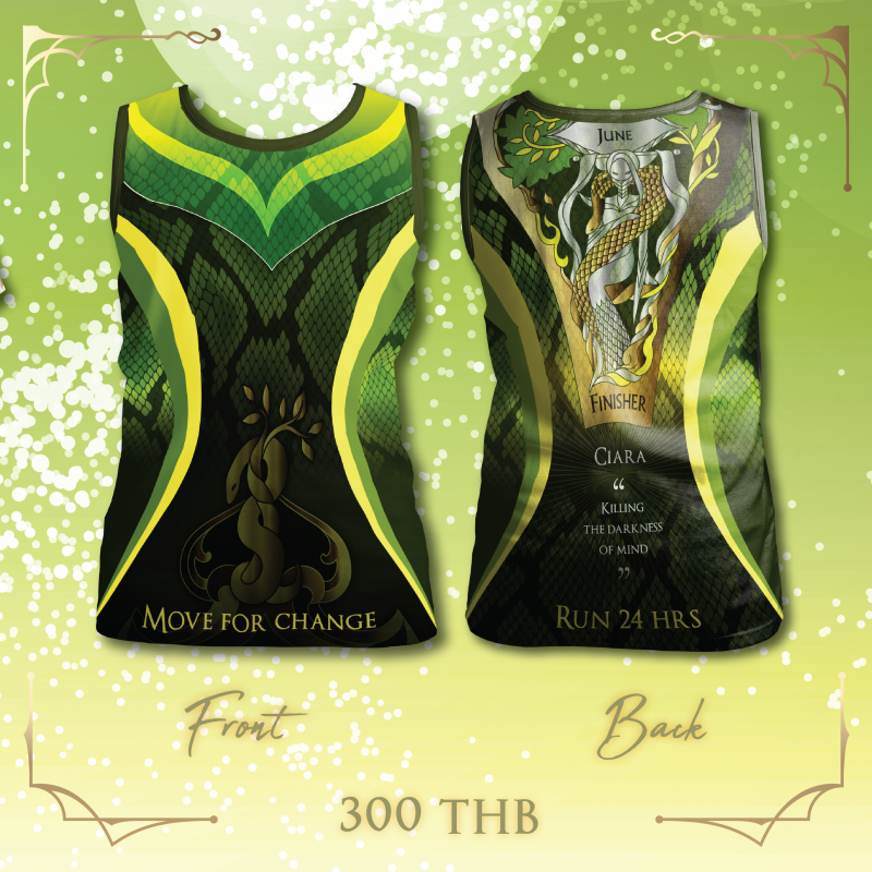 เสื้อวิ่ง - เสื้อกล้าม June Challenge (Snake Zodiac)