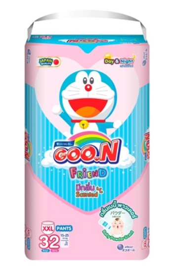 กูนน์ เฟรน (มีกลิ่น Scented) เดย์แอนด์ไนท์ XXL 32 ชิ้น 8858947862340 (02)ลดถึง31/10/67